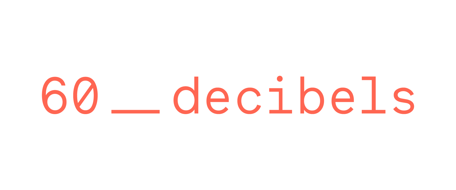60 decibels Logo